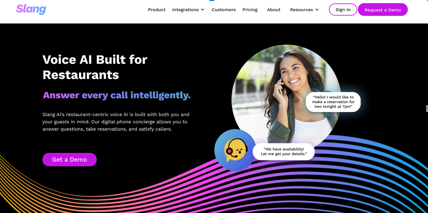 Slang AI - Voice AI that integrates with OpenTable and more
